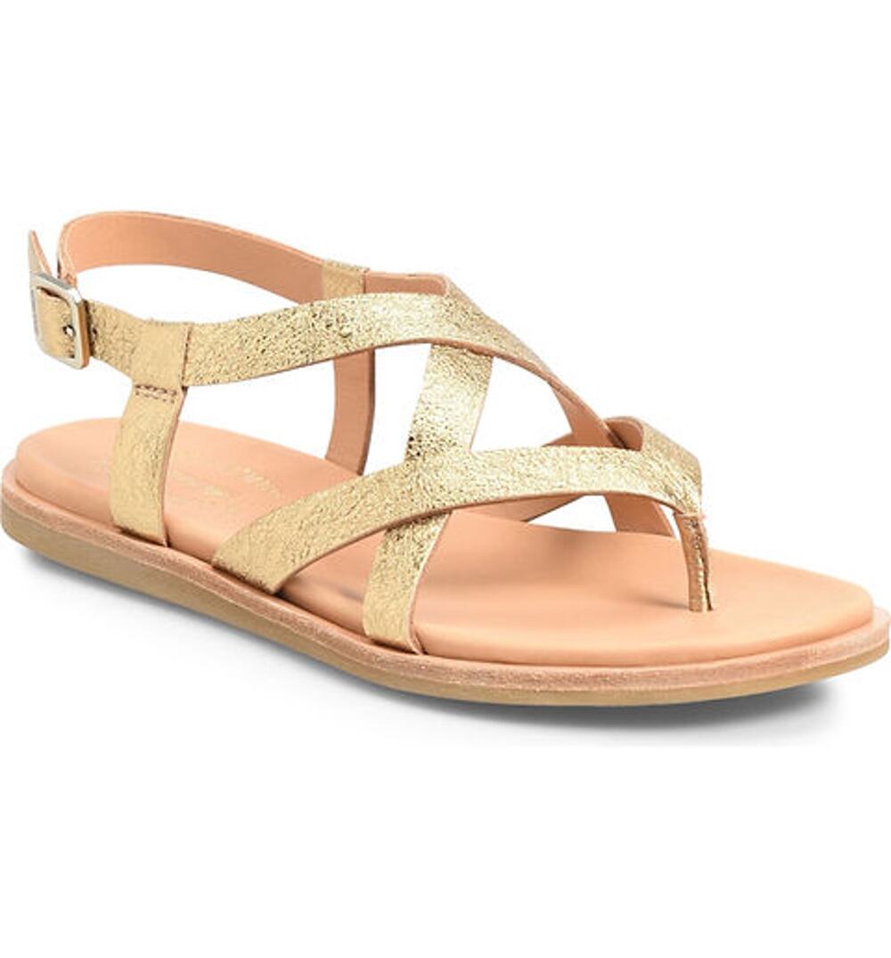 Kork Ease Yarbrough Gold Dante Oro K58870 Buckle Strap Sandals